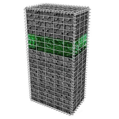 Gabion Rocks Glass Green 60-120 mm 25 kg