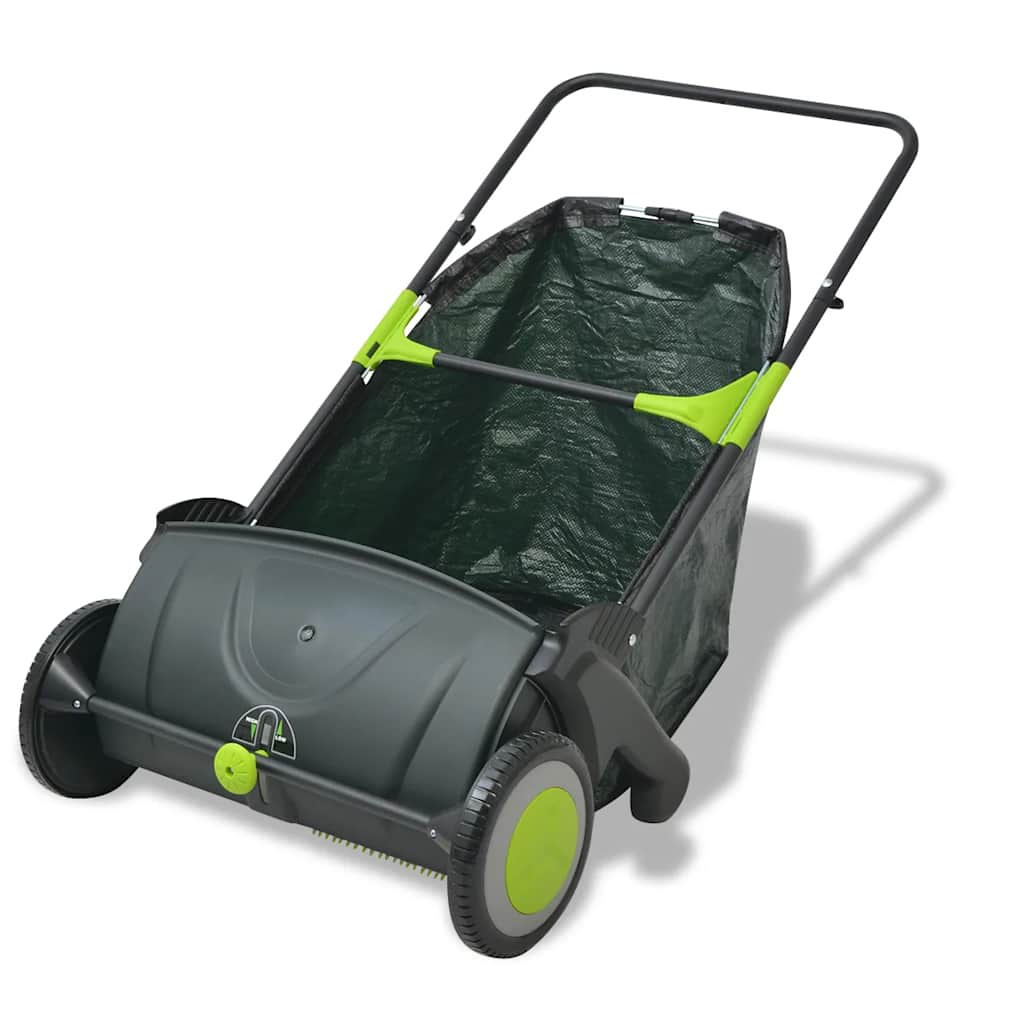 Lawn Sweeper | Black and Green | PP body | Medium |  Height-Adjustable