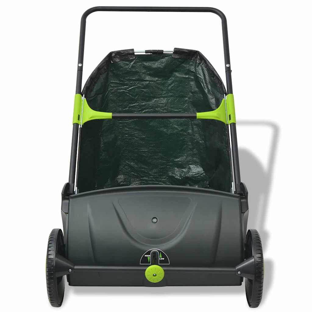 Lawn Sweeper | Black and Green | PP body | Medium |  Height-Adjustable