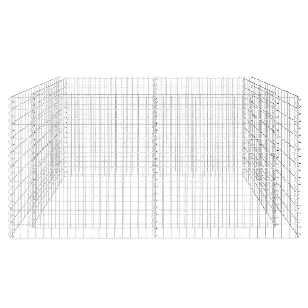 Garden Raised Bed Silver Galvanized Steel 70.9 x 35.4 x 39.4 in
