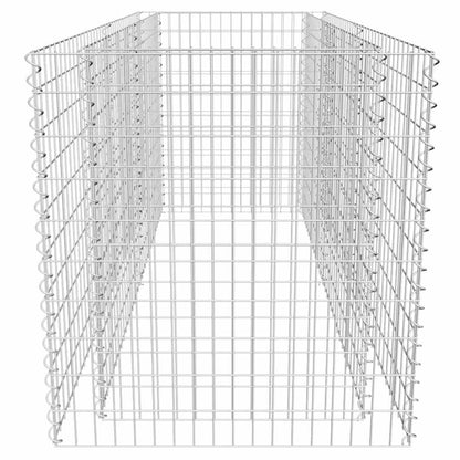 Garden Raised Bed Silver Galvanized Steel 70.9 x 35.4 x 39.4 in