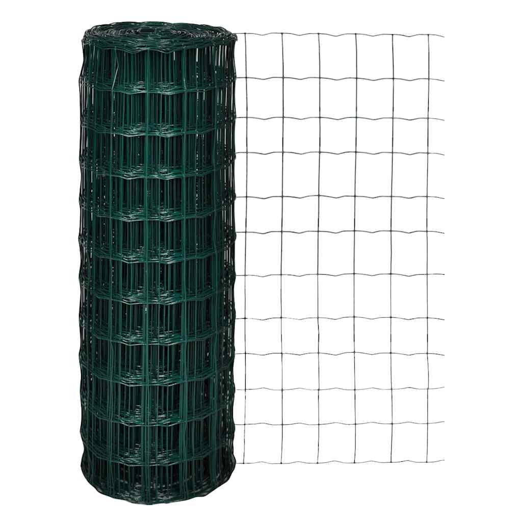 Euro Fence Steel 25x1.7 m Green