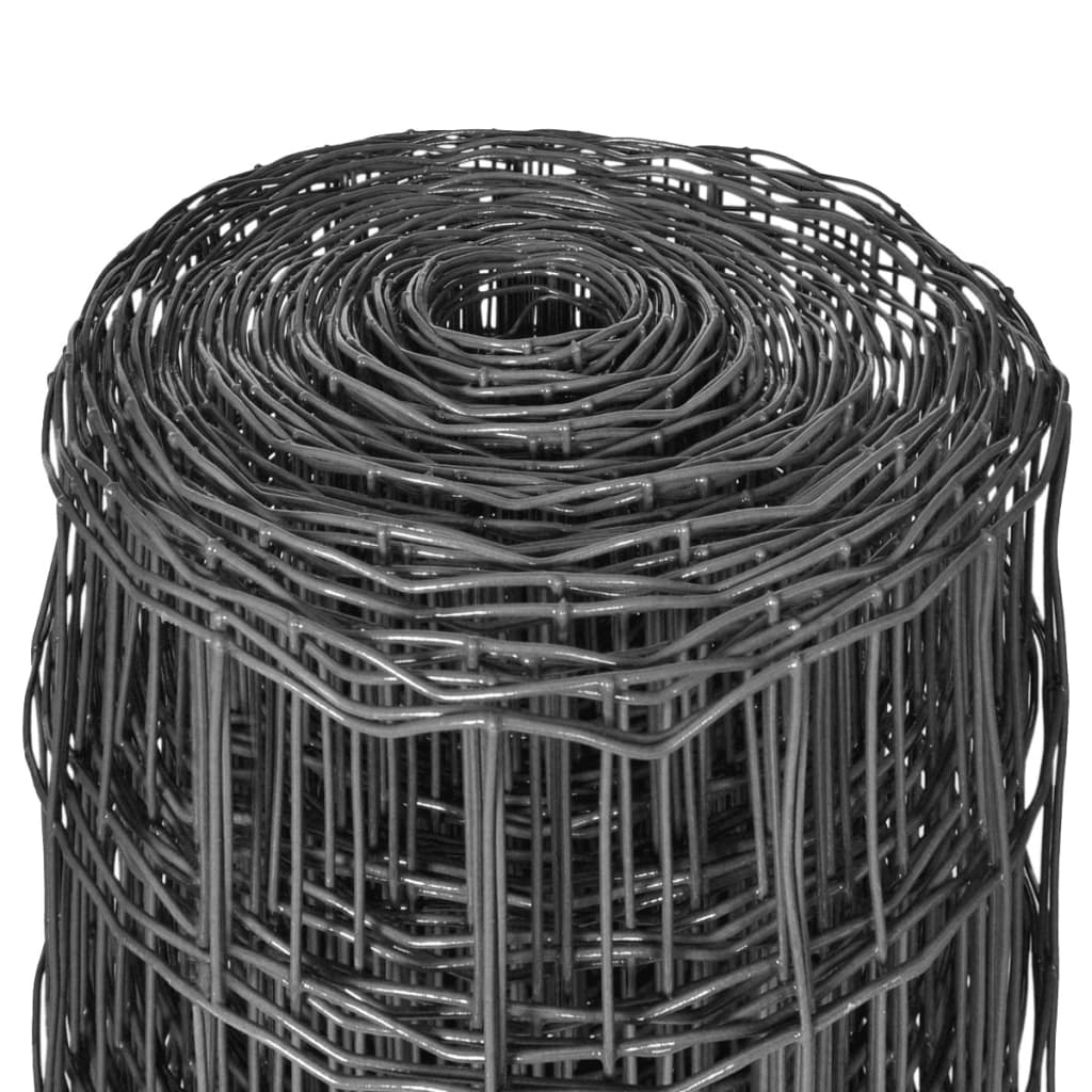 Wire Fences PVC-coated iron Grey