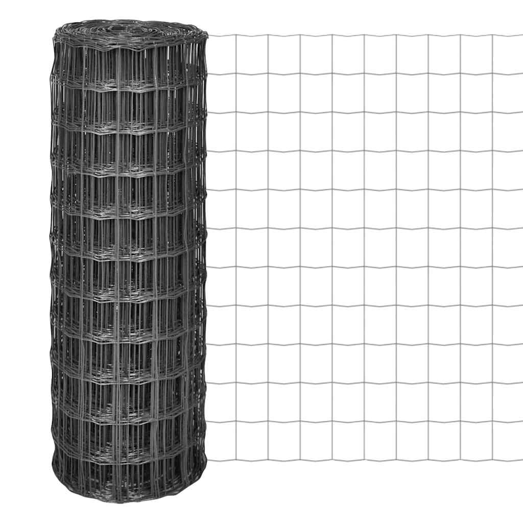 Euro Fence Steel 10x1.5 m Grey