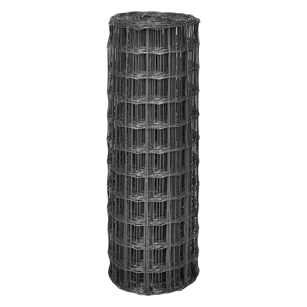 Euro Fence Steel 25x1 m Grey