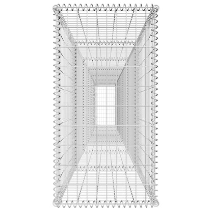 Gabion Wall with Cover Galvanized Steel 236.2"x19.7"x39.4"