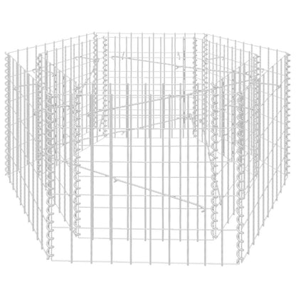 Gabion Raised Bed Silver Galvanized steel Heavy Weight Endurance