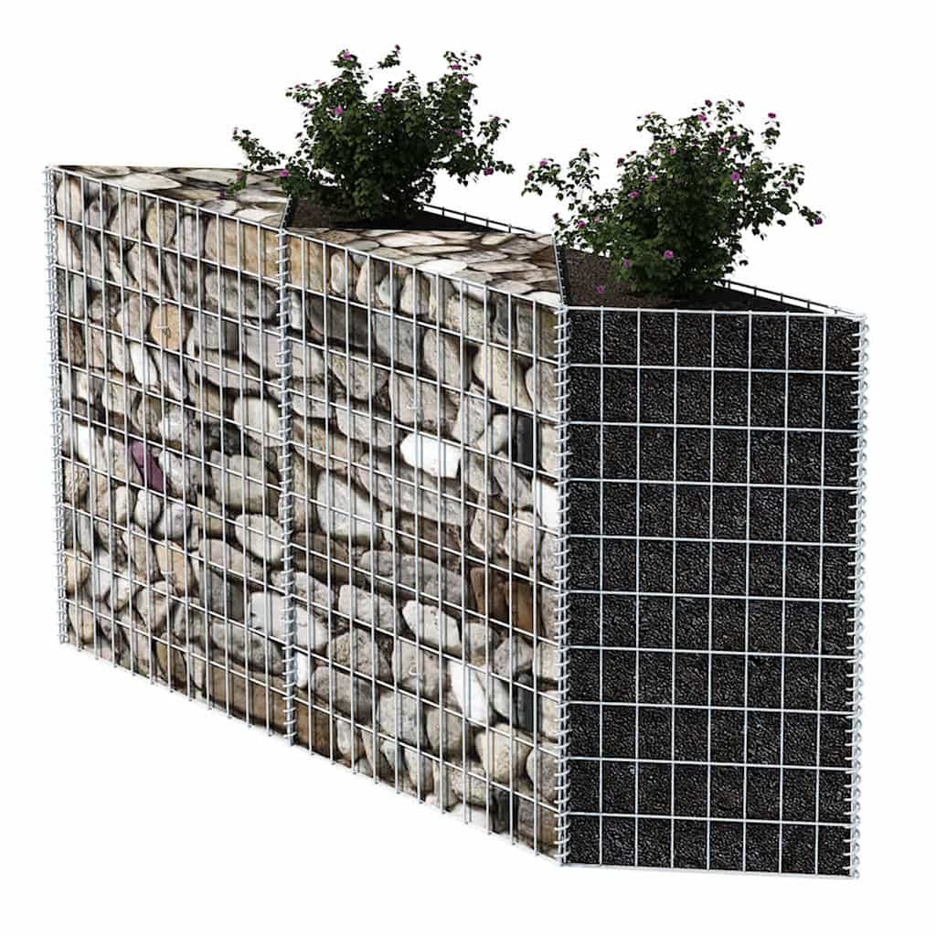 Gabion Basket Galvanized Steel 47.2"x11.8"x39.4"