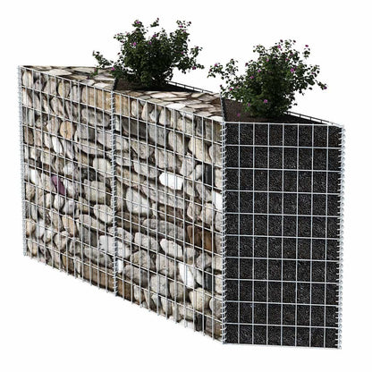 Gabion Basket Galvanized Steel 47.2"x11.8"x39.4"