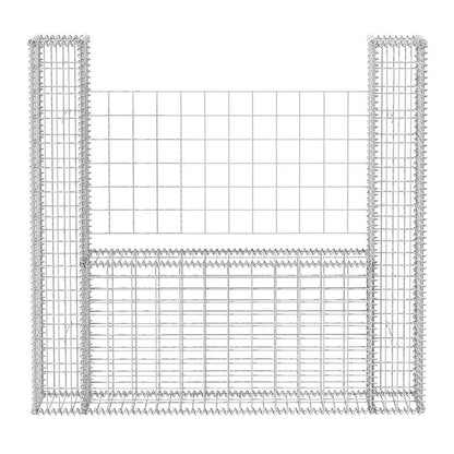 Gabion Basket U-Shape Galvanised Steel 160x20x150 cm
