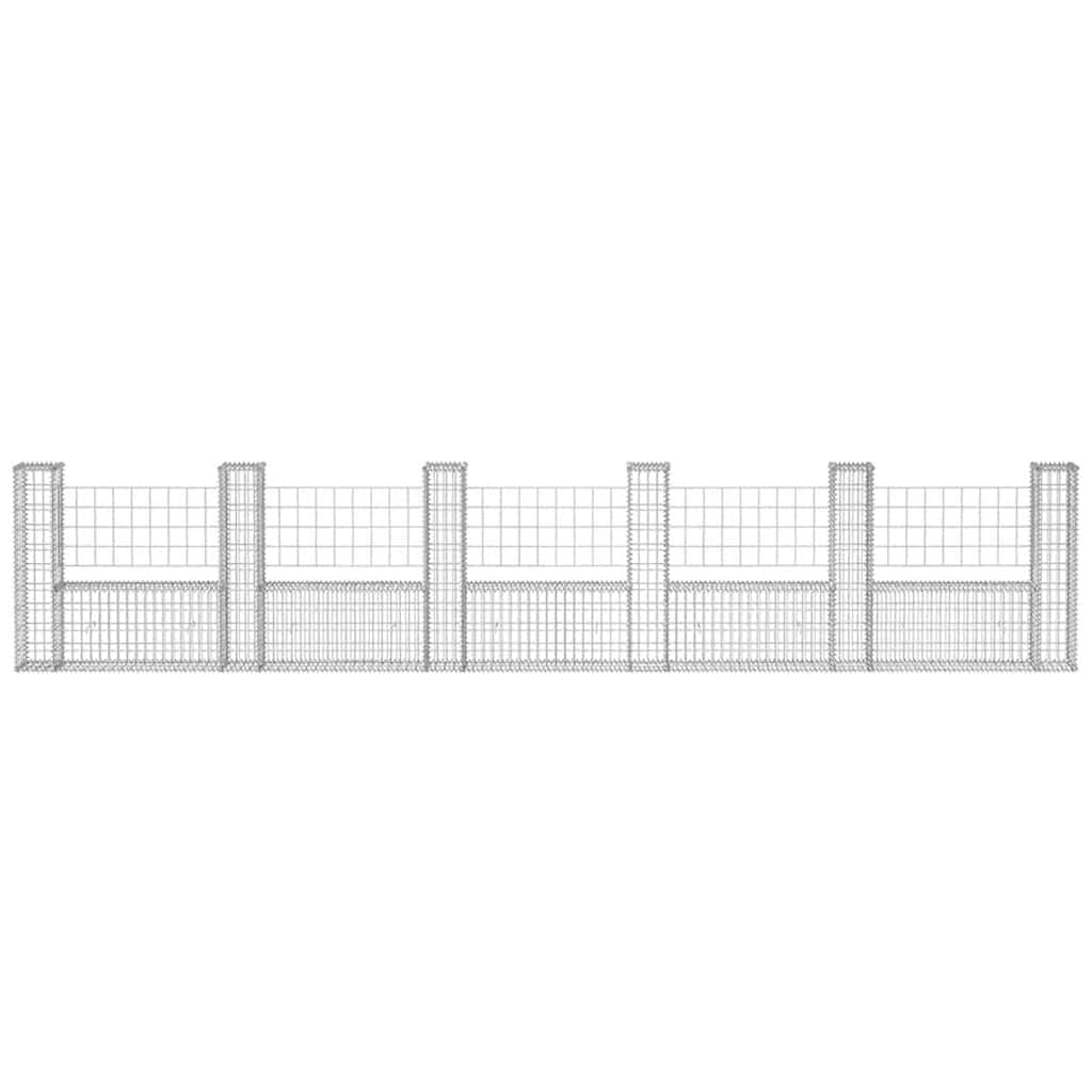 Gabion Basket U-Shape Galvanized Steel 224.4"x7.9"x39.4"