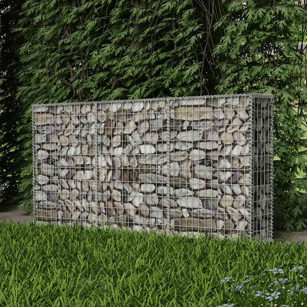 Gabion Basket Galvanized Steel 78.7"x11.8"x39.4"