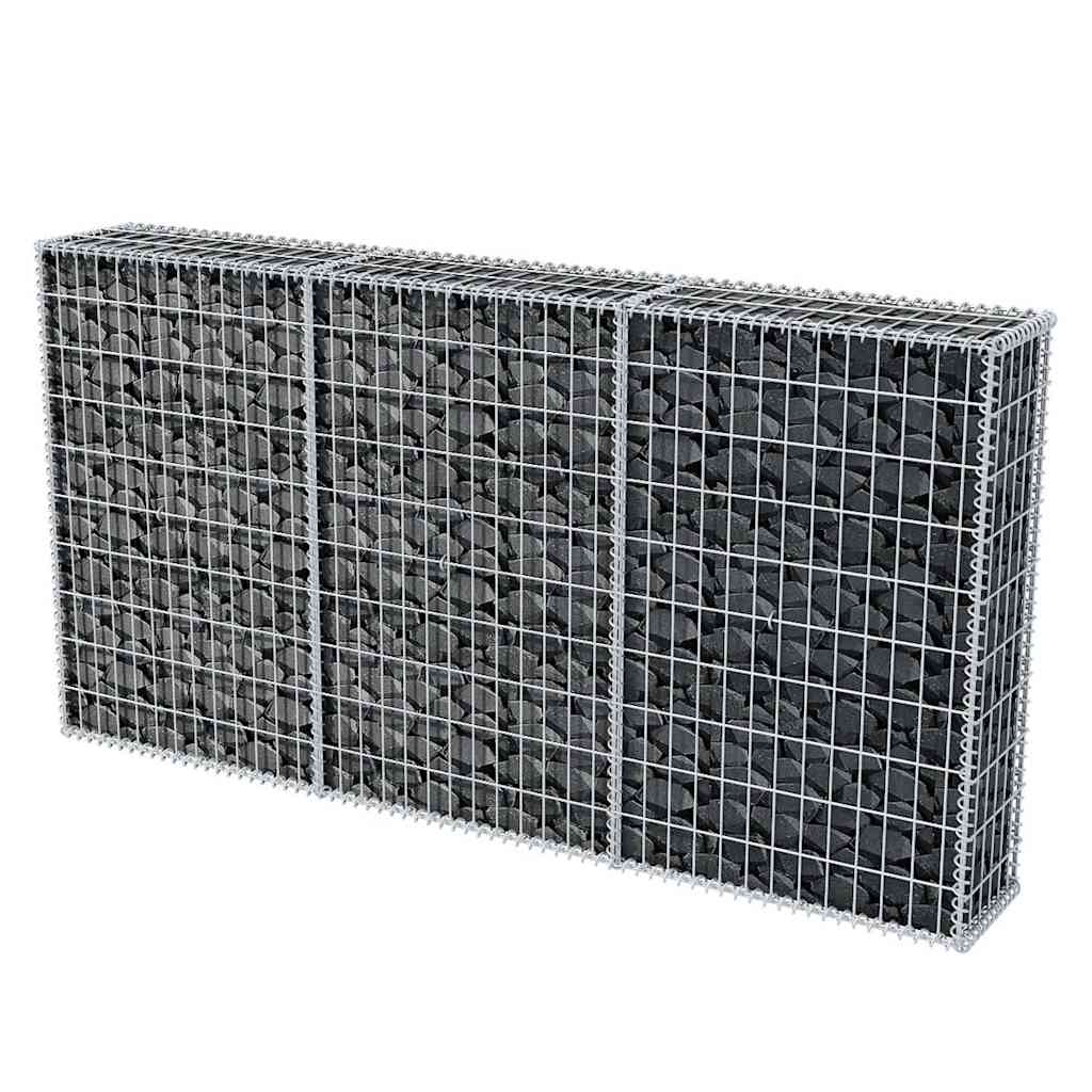 Gabion Basket Galvanized Steel 78.7"x11.8"x39.4"
