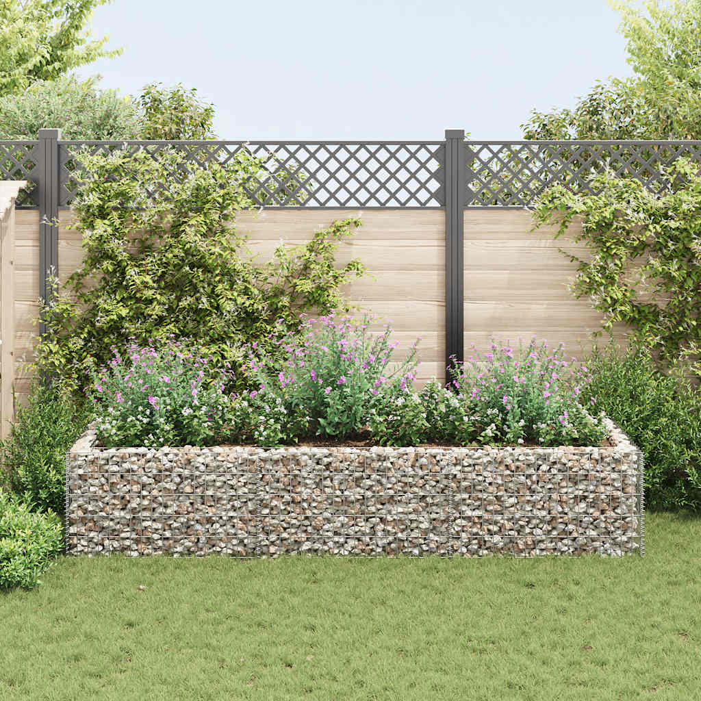 Gabion Raised Bed Steel 106.3"x35.4"x19.7