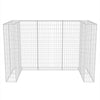 Gabion Double Wheelie Bin Surround Steel 180x100x120 cm