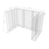 Gabion Double Wheelie Bin Surround Steel 180x100x120 cm