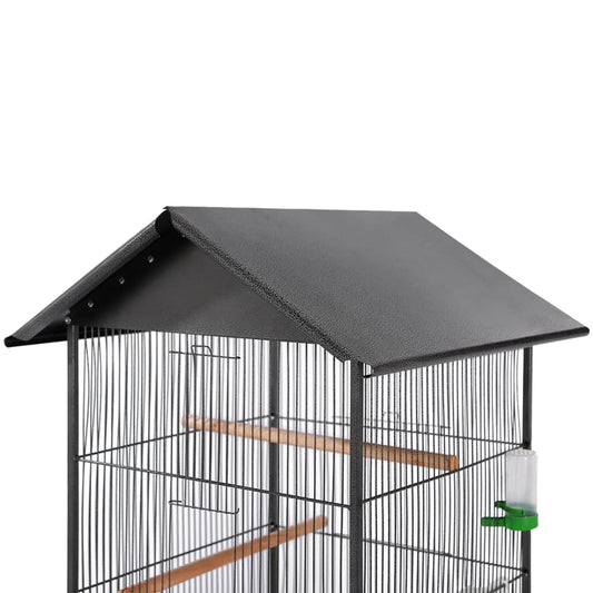 Bird Cage | Black | Steel | Large | Portable | Bird Cage | Square