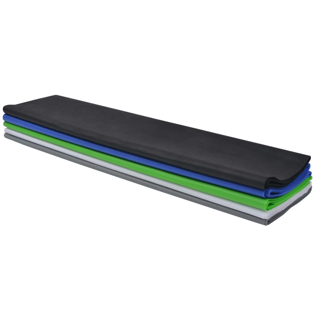 Photo Studio Kit with 5 Coloured Backdrops and Adjustable Frame