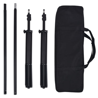 Photo Studio Kit with 5 Coloured Backdrops and Adjustable Frame