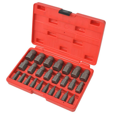 25 Piece Multi-Spline Screw Extractor Set Steel