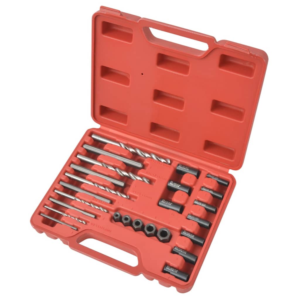 25 Piece Bolt Extractor Set Steel