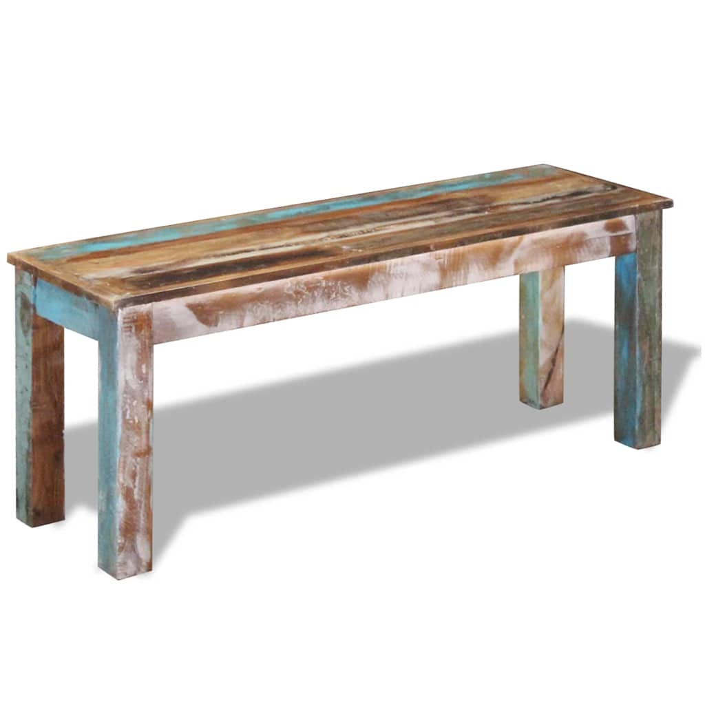Bench Solid Reclaimed Wood 43.3"x13.8"x17.7