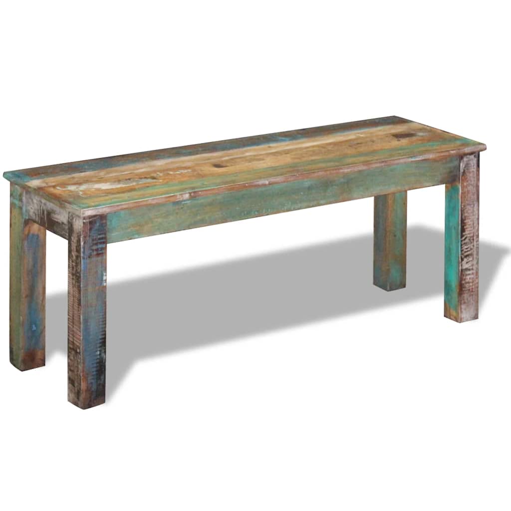 Bench Solid Reclaimed Wood 43.3"x13.8"x17.7