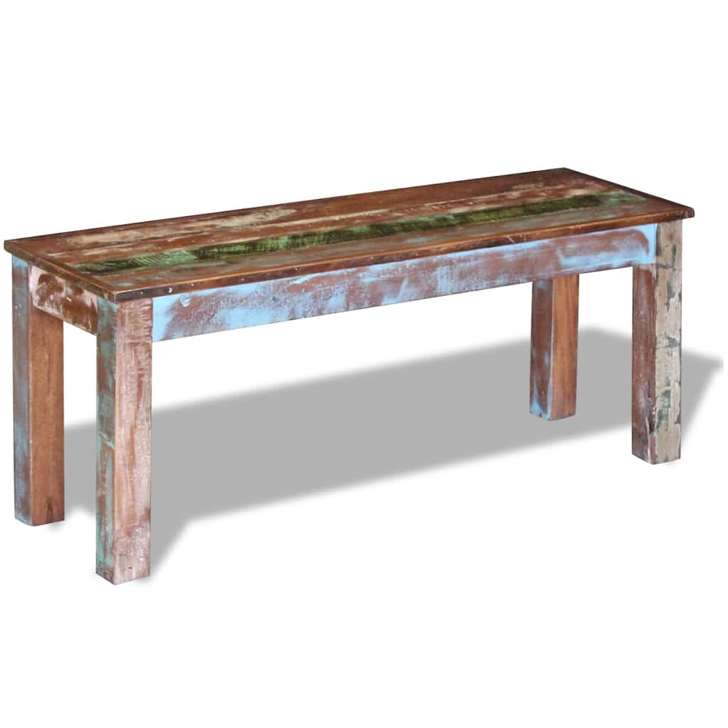 Bench Solid Reclaimed Wood 43.3"x13.8"x17.7