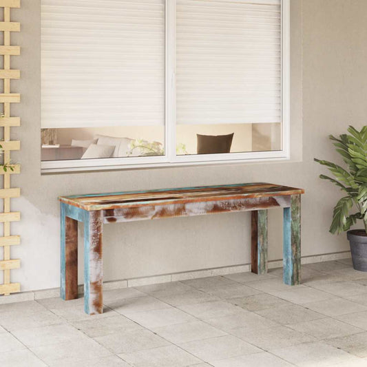 243454 vidaXL Bench Solid Reclaimed Wood 110x35x45 cm