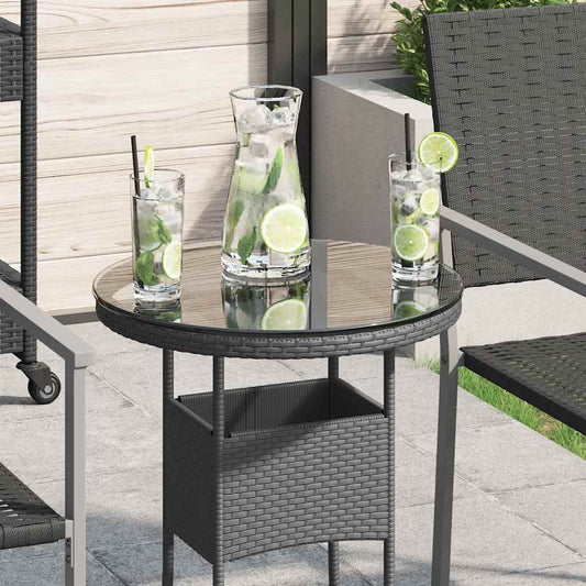 Table Top | Transparent | Tempered Glass | 400 mm | Durable | Round