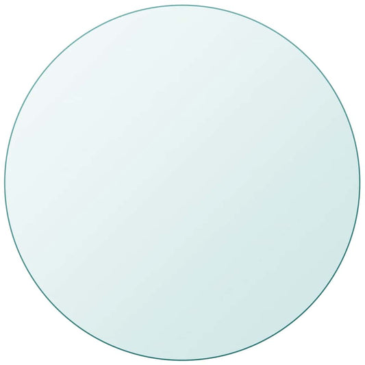 Table Top | Transparent | Tempered Glass | 700 mm | Table Top | Round