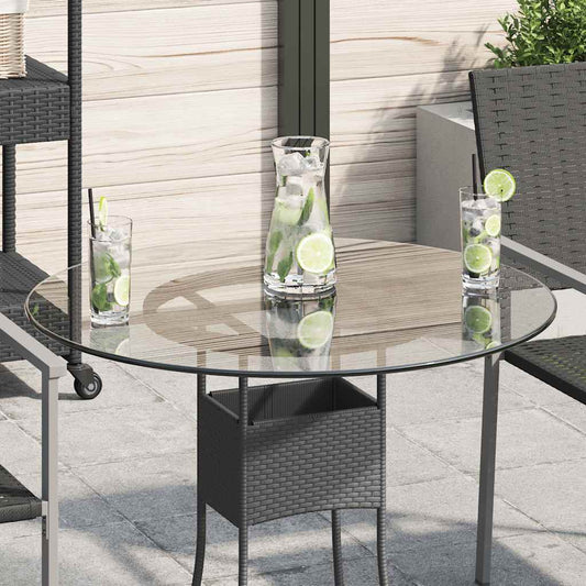 Table Top | Transparent | Tempered Glass | 700 mm | Table Top | Round