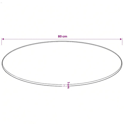 Table Top Tempered Glass Round 80 cm
