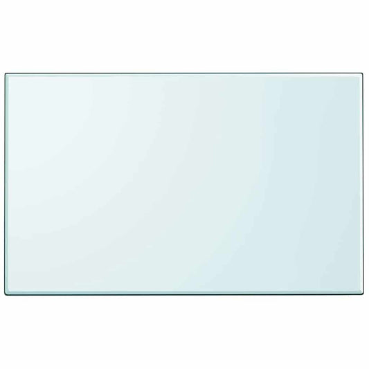 Table Top | Transparent | Tempered Glass | 1000x620 mm | Table Top