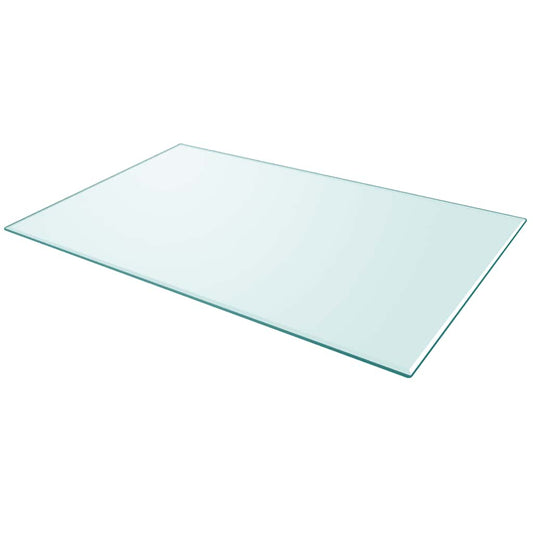 Table Top | Transparent | Tempered Glass | 1000x620 mm | Table Top