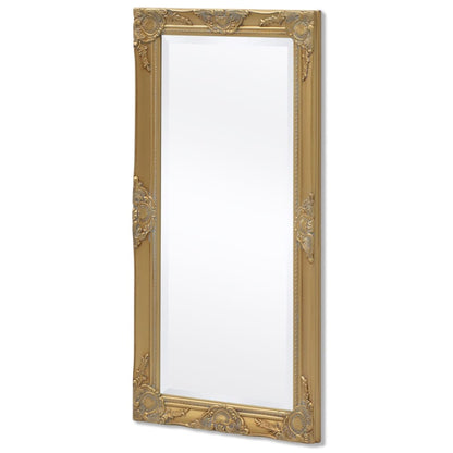 Wall Mirror Baroque Style 100x50 cm Gold