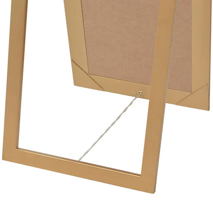 243692 vidaXL Free-Standing Mirror Baroque Style 160x40 cm Gold