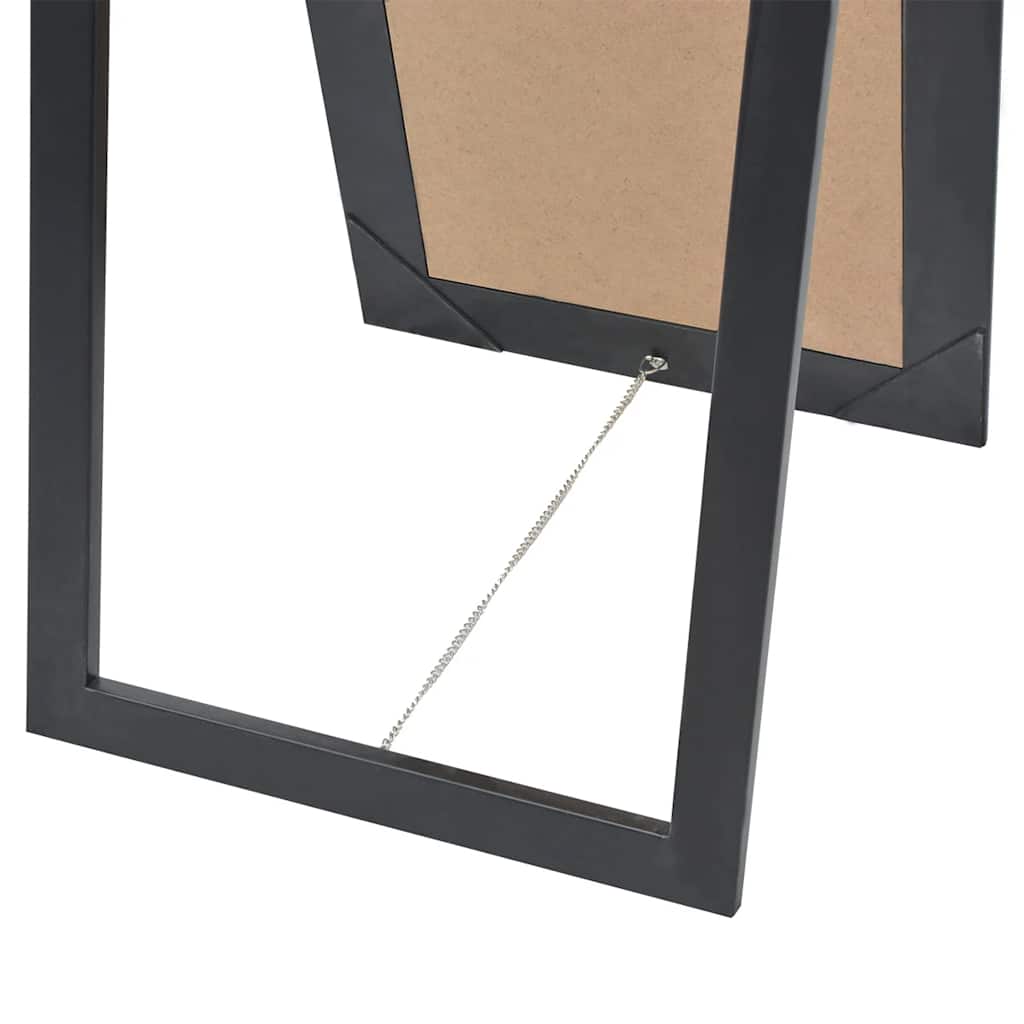 243694 vidaXL Free-Standing Mirror Baroque Style 160x40 cm Black