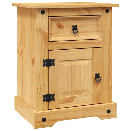 Bedside Cabinet | Brown | Solid pinewood | Medium | Bedside Cabinet