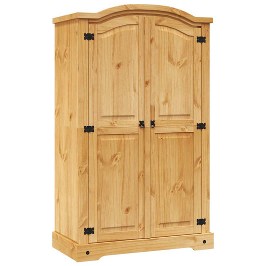 Wardrobe | Brown | Solid Pinewood | Large | Wardrobe | Rectangular