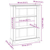 3-Tier Bookcase Mexican Pine Corona Range 31.5"x11.4"x39.4"