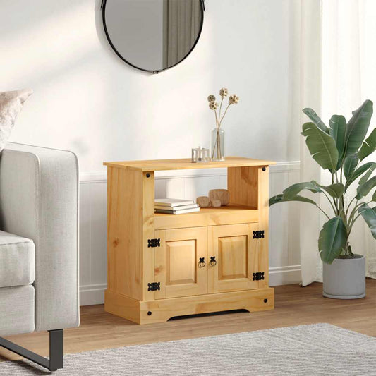 Tv Cabinet | Brown | Solid waxed pinewood | Medium | Tv Cabinet