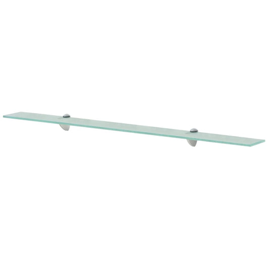 Floating Shelf | Clear | Tempered safety glass | 100 x 10 cm
