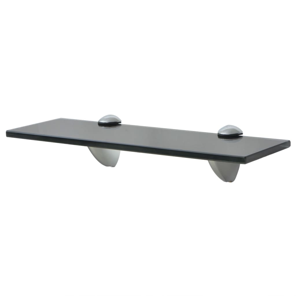Floating Shelf Black Tempered safety glass, Zinc alloy