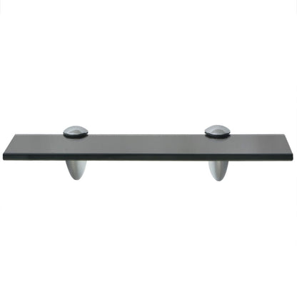 Floating Shelf Black Tempered safety glass, Zinc alloy