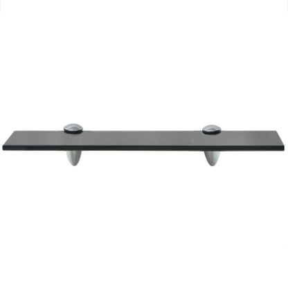 Floating Shelf Black Tempered safety glass, Zinc alloy