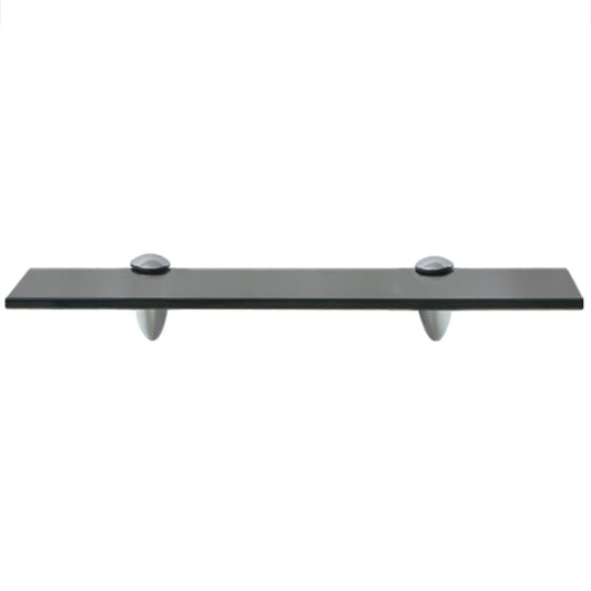 Floating Shelf Black Tempered safety glass, Zinc alloy