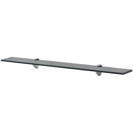 Floating Shelf | Black | Tempered safety glass | Wall mounting
