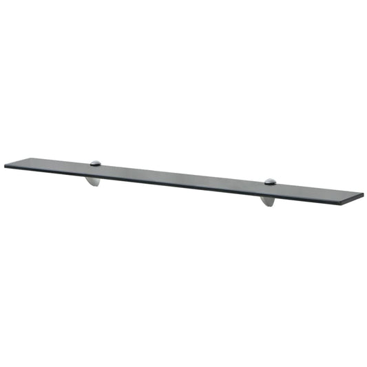 Floating Shelf | Black | Tough Glass | 90x10 cm | Floating Shelf