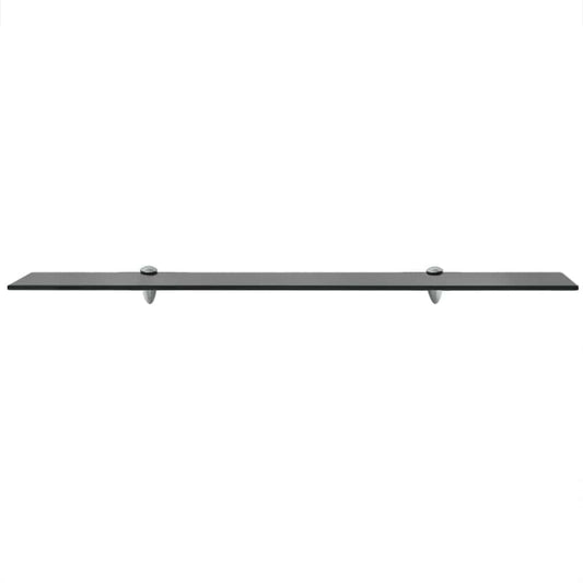 Floating Shelf | Black | Tough Glass | 90x10 cm | Floating Shelf